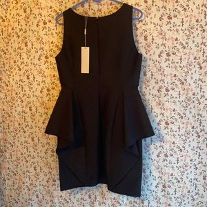 Halton heritage sleeveless black ruffled dress size 8